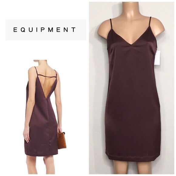 Equipment Merlot slip dress. NWT - Picture 7 of 12